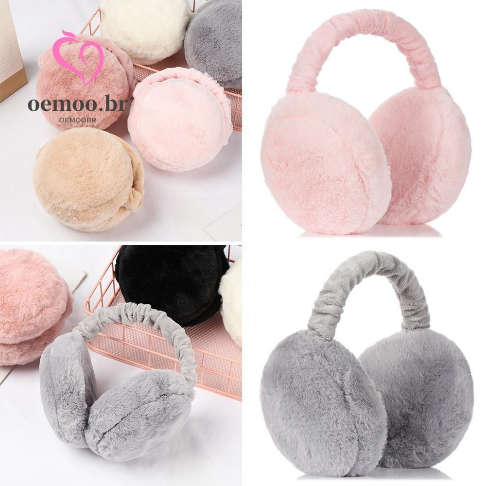 OEMOOEN Mulheres Earmuffs Moda Aquecedoras De Outono E Inverno Earflaps