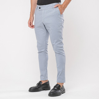 Calça Masculina Slim Social Cropped Alfaiataria Esporte Fino