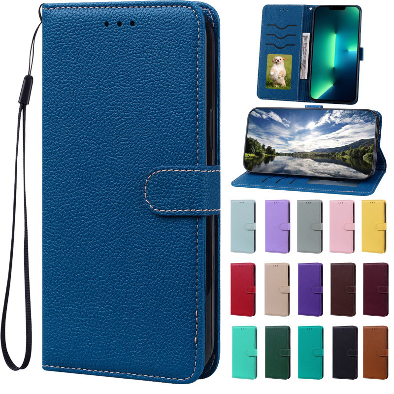 Capa De Telefone Colorida Doce Para Samsung Galaxy A05S A15 A25 A35 A55 Tipo Carteira De Couro Com Suporte Cartão