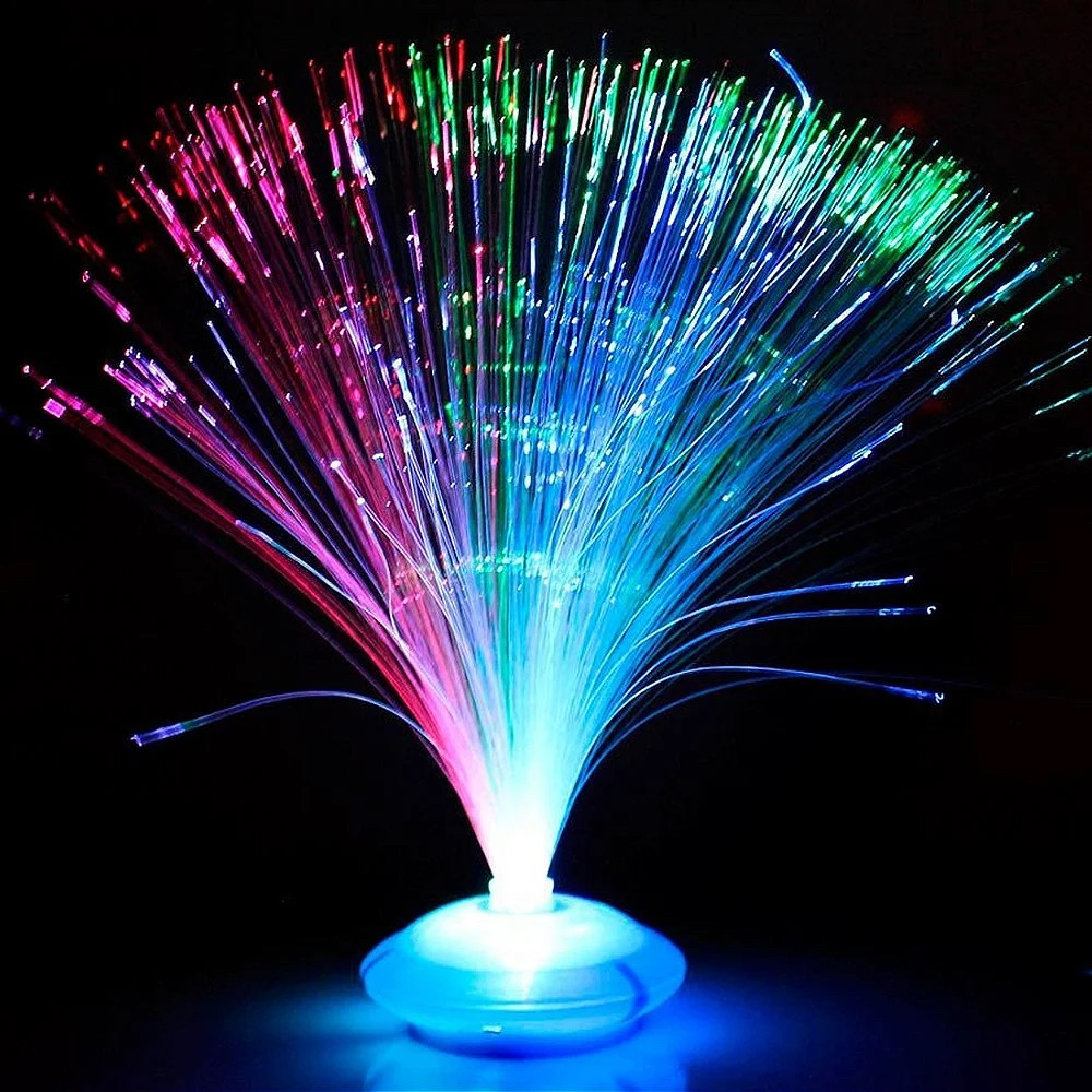10-40 Abajur De Fibra Ótica Luminária Neon Para Decoração De Mesa