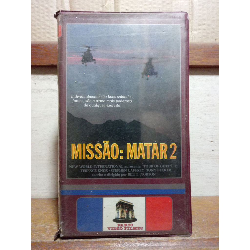 Vhs Missão Matar 2 - Terence Knox - Tony Becker