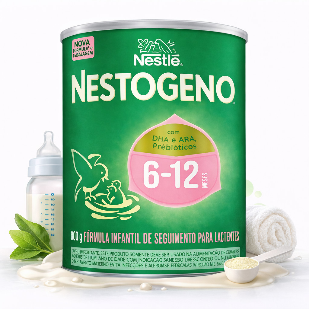 Fórmula Infantil Em Pó 6 A 12 Meses Nestogeno 2 Nestlé 800g