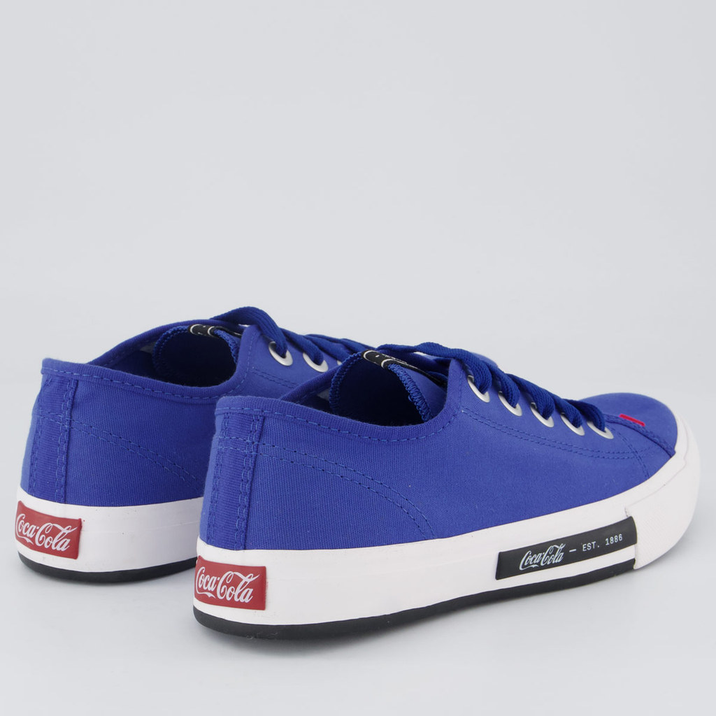 Tênis Coca Cola Daytona Feminino Azul e Branco · foto 2