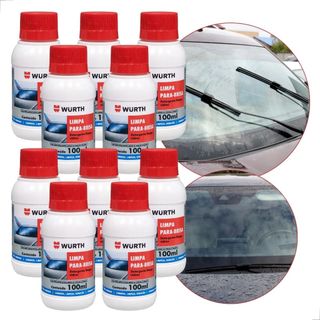 10 Limpa parabrisa wurth liquido produto p/ limpar para brisa de carro Maxima Visibilidade e limpeza