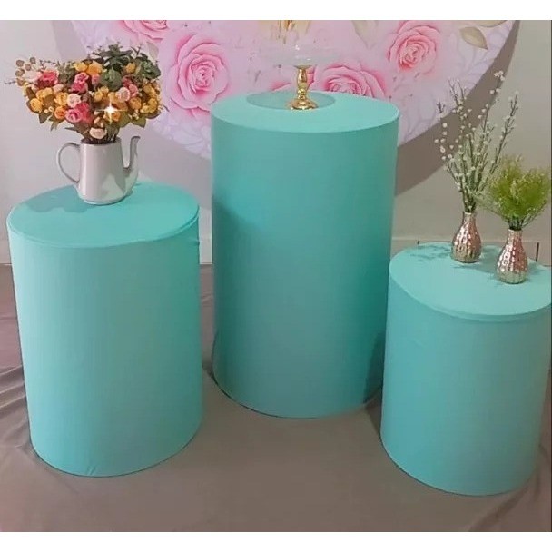 trio de capas mesas cilindros veste facil com elastico VERDE BB CANDY