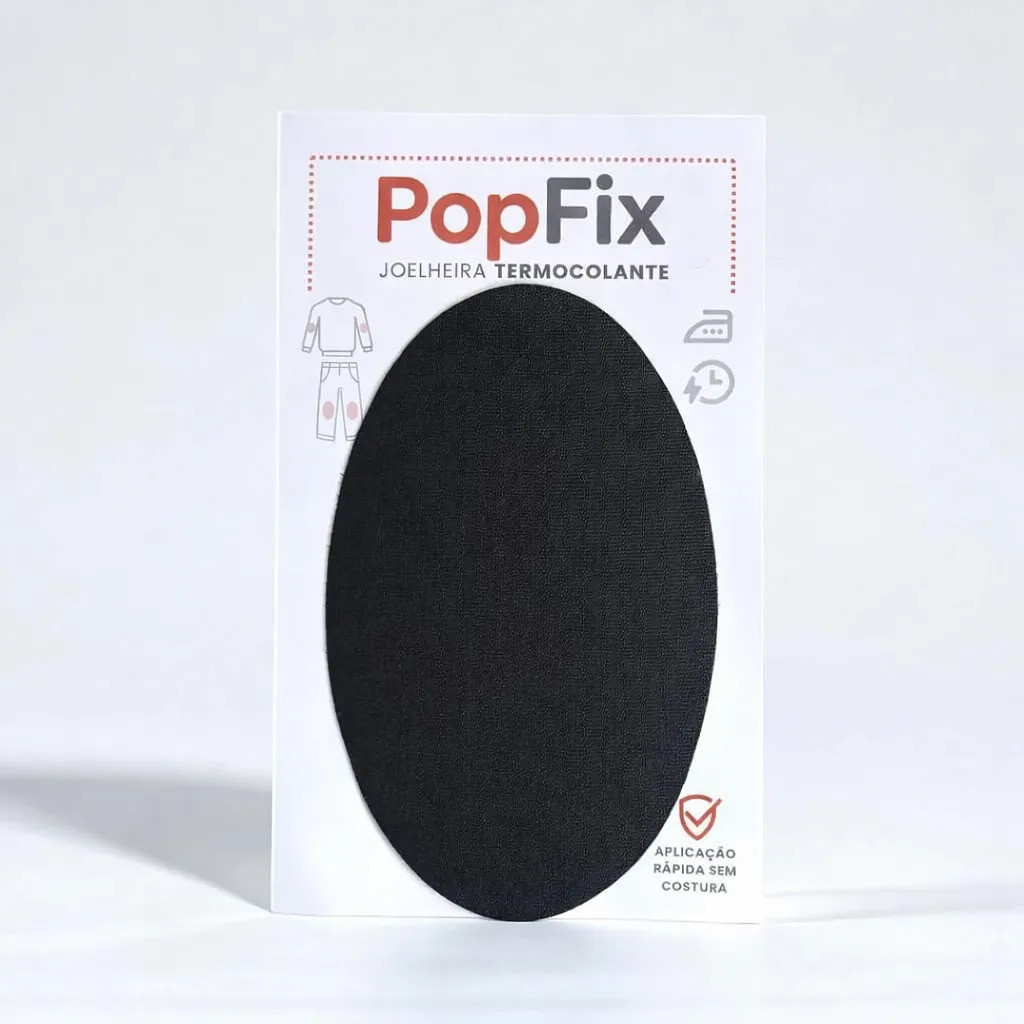 Joelheira Termocolante Popfix Reparo Para Calça Jeans Reparo Rapido par