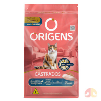 Ração Origens para Gatos Adultos Castrados sabor Frango 1 kg