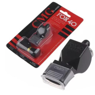 Apito Profissional Fox Com Cordão Cor Preto 40 Classic