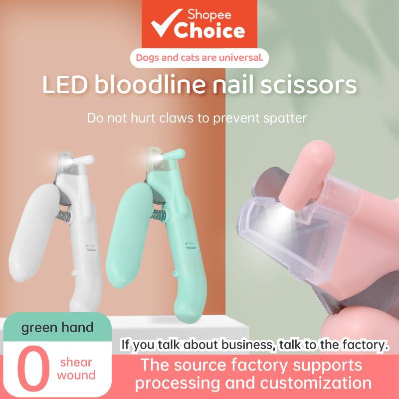 Aparador De Unhas Para Animais De Estimação Elegante Pata De Luz LED Tesoura De Preparação Profissional Cães E Gatos