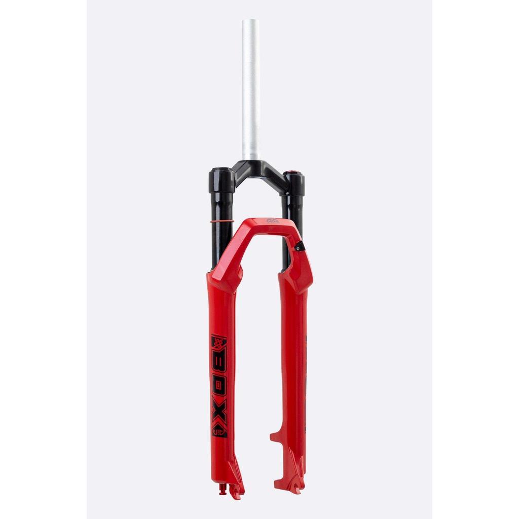 Suspensão Bike HUPI BOX Espiga Reta 100mm Aro 26, 27.5 e 29 Vermelho