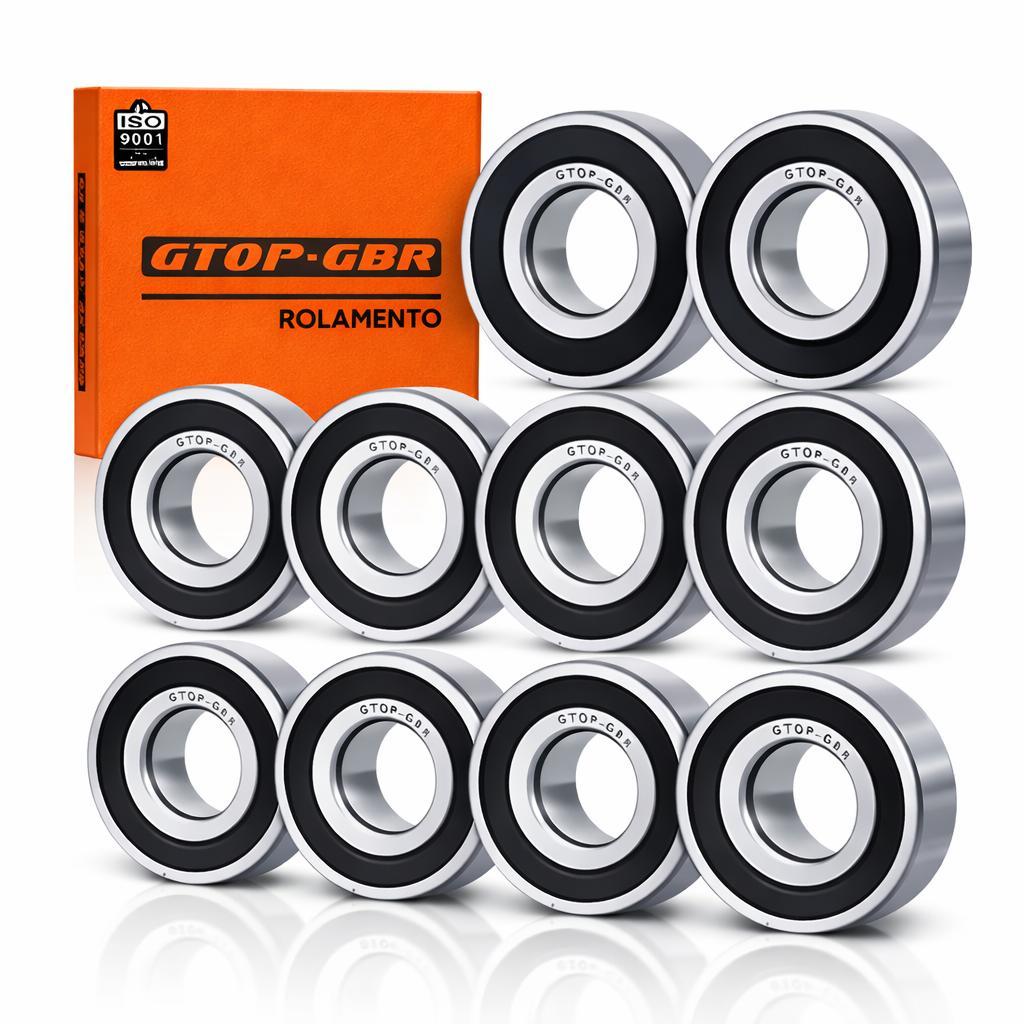 Kit 10 Rolamentos 6003 2RS 17x35x10 Gbr-gtop
