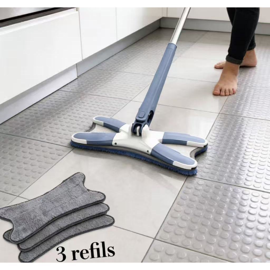 3 Refis Esfregão Giratório acompanha，Twis Máquina Lavável Microfibra Multiuso Magic 360° Limpeza