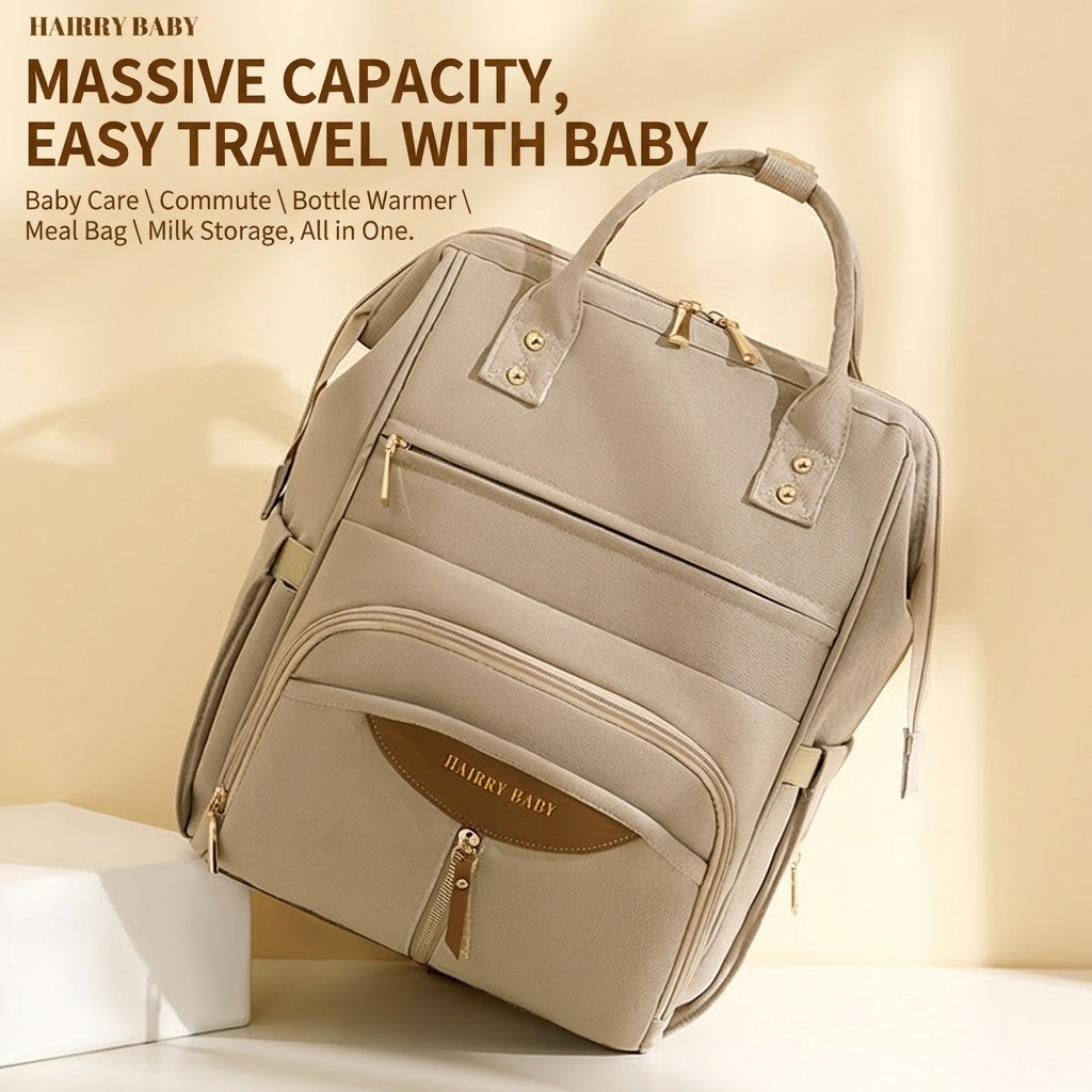 Bolsa Para Fraldas De Bebê De Grande Capacidade-Mãe Portátil Viagens