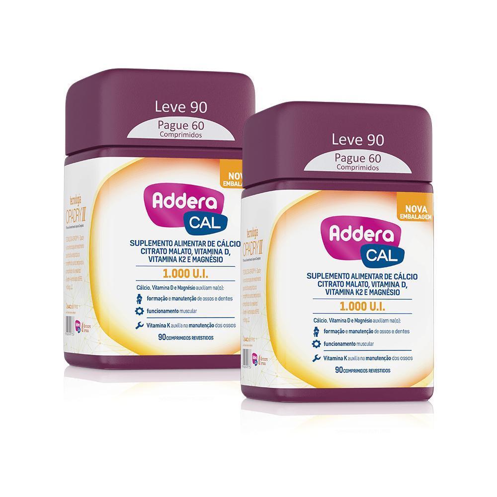 Kit 2 Vitaminas D Addera Cal 1.000UI - 90 Comprimidos