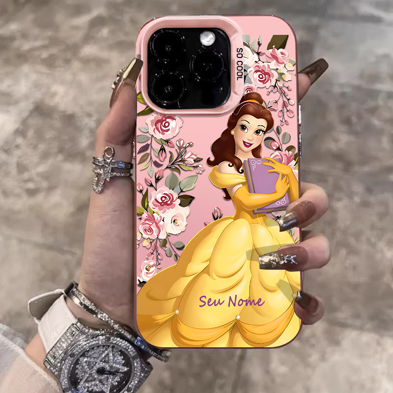 Capinha de personalizado A bela e a fera para iPhone 11 13 xr xs max 12 14 16 pro max 15 Plus 12 pro capa anti impacto