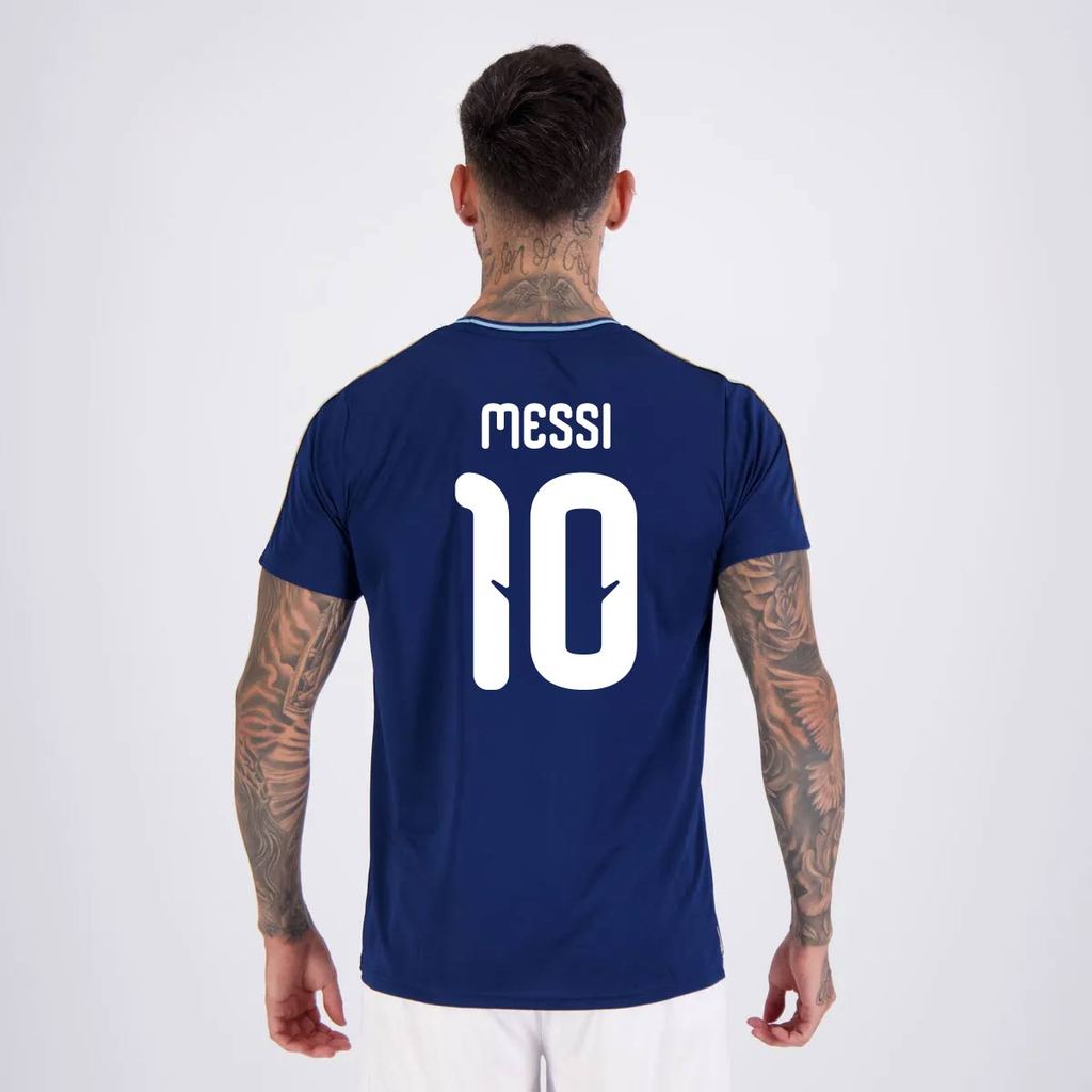 Camisa Argentina Tracks Marinho 10 Messi