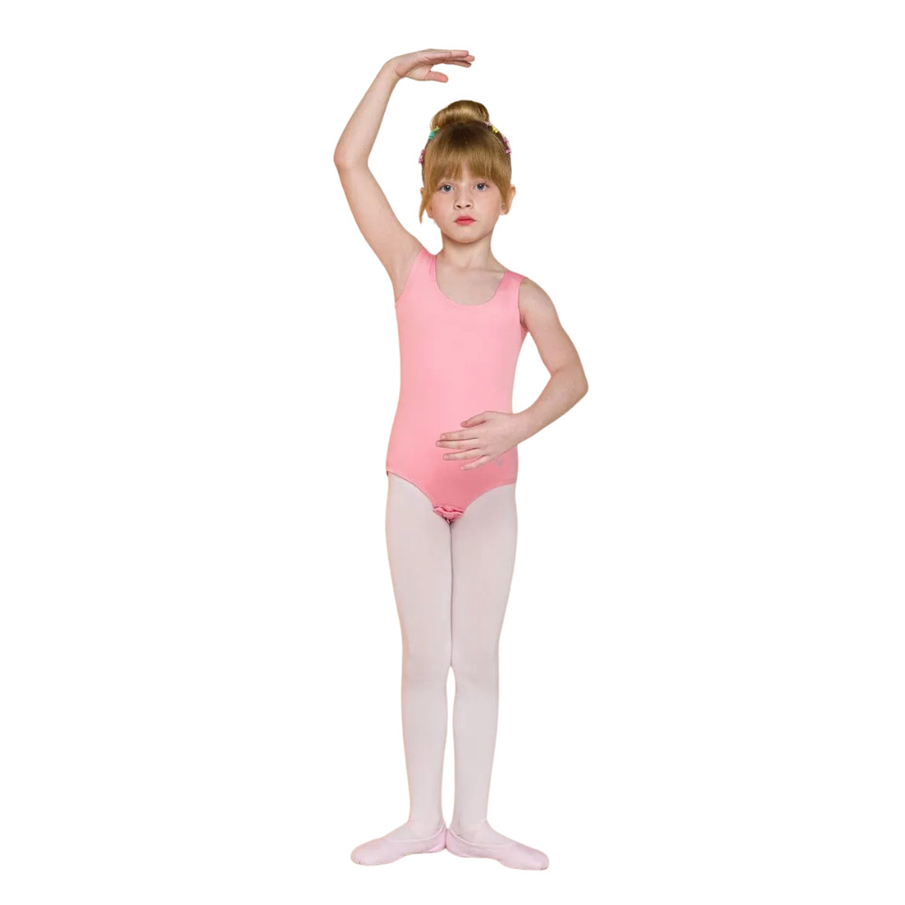 Collant Body em Amni Regata  Infantil Ballet Balé na Sonho de Bailarina