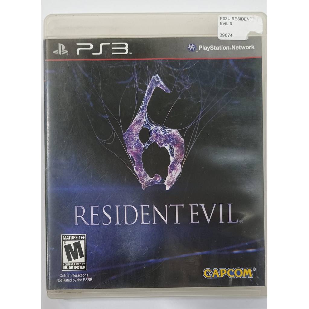 RESIDENT EVIL 6 JOGO PS3 FISICO USADO