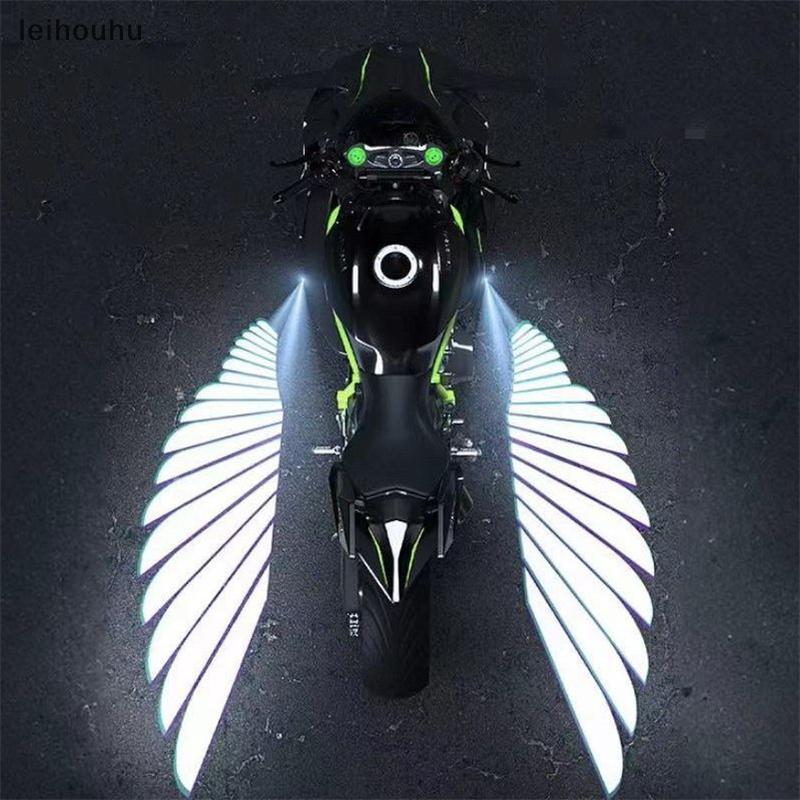 leiho 2 Pçs Motocicleta LED Underbody Luz Projetor Fantasma Asas De Anjo Modificação Da Decoração Luzes