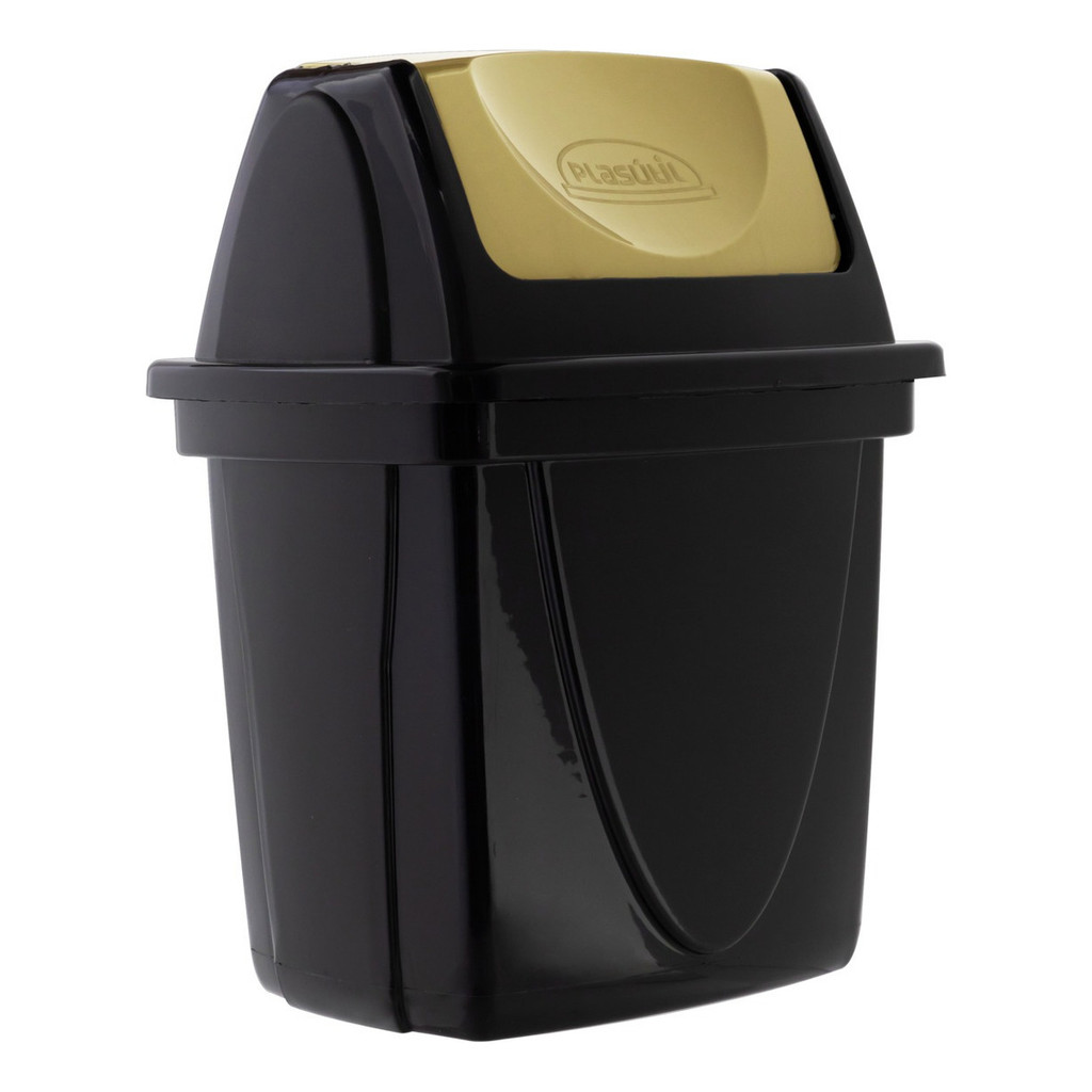 Lixeira Basculante Para Pia 6,5l Plasútil Ecoblack