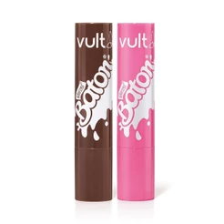 Combo Vult & Baton: Gloss Stick Marrom 2g + Gloss Stick Rosa 2g