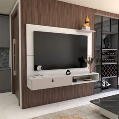 Painel para TV Até 50 Polegadas Carter 1 Porta Branco - Panorama Móveis