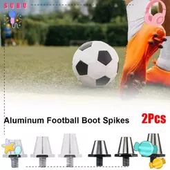 SUHU 2 Peças De Pinos De Sapato De Futebol , Linha M5 11/13mm Pontas De Bota Chuteiras De Alumínio Antiderrapante
