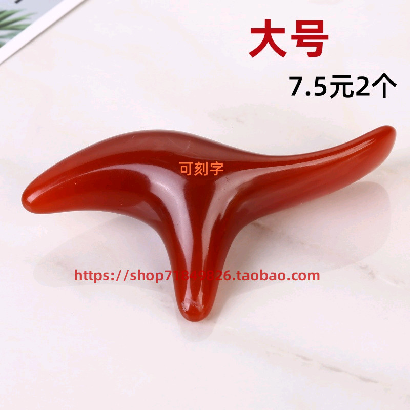 Cera de abelha Triangular pássaro acupuntura vara pé terapia Cone grande Trident pé massageador Manual pontos acupuntura