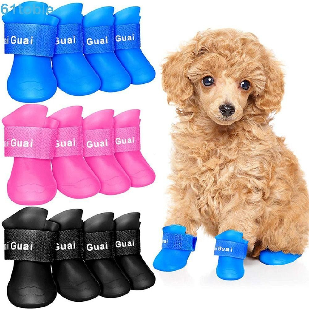 Bota De Borracha TOBIE Durável Quatro Estações Para Cães Pequenos , Médios E Grandes , Gato , Filhote De Cachorro , Sapa