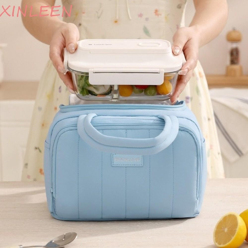 Lancheira Térmica XINLEEN , Design Isolado , Isolada Espessa , Bolsa De Piquenique Com Função Refrigeradora À Prova D'ág em Oferta na Shopee