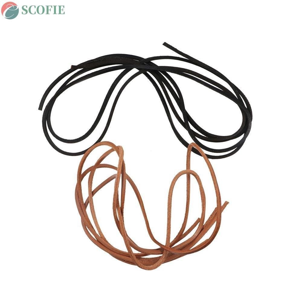 SCOFIE Cadarços De Couro Cordas Acessórios Para Sapatos Coloridos Corda
