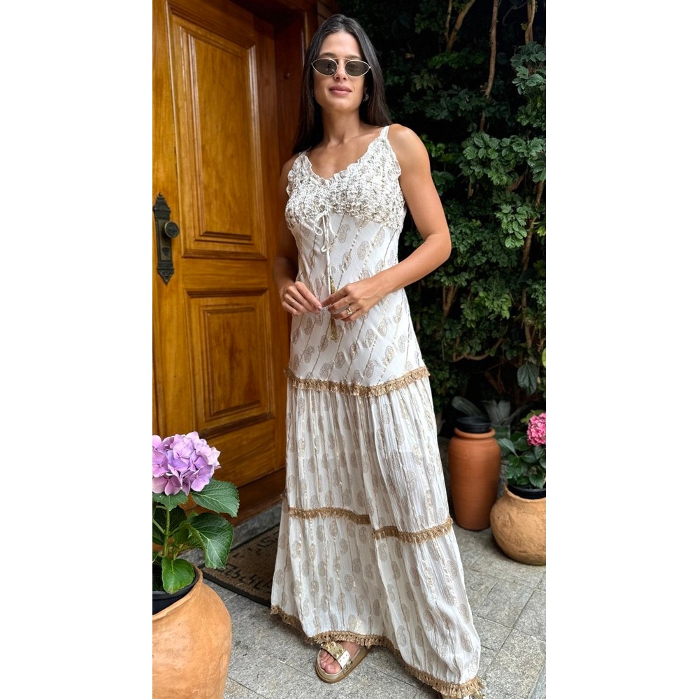 Vestido Boho Leona Branco