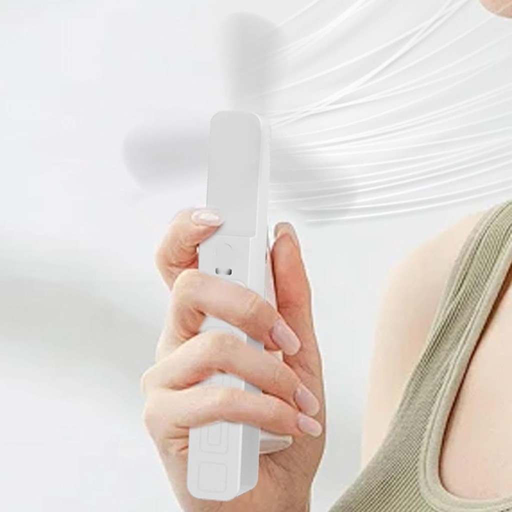 Ventilador de Mão Dobrável | USB Recarregável Silencioso para Maquiagem & Viagens