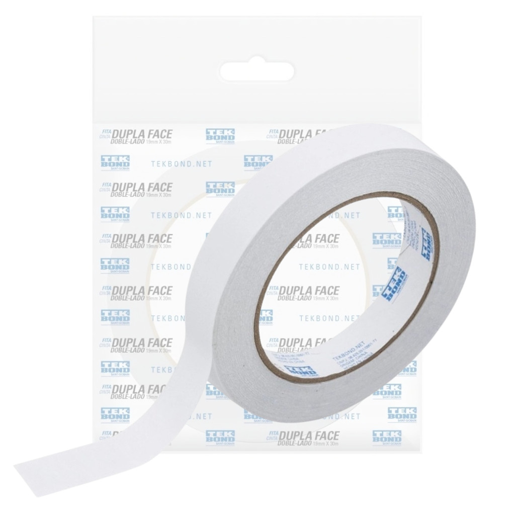 Fita Adesiva P/ Papel Dupla Face 19mmx30m Tekbond em Oferta na Shopee