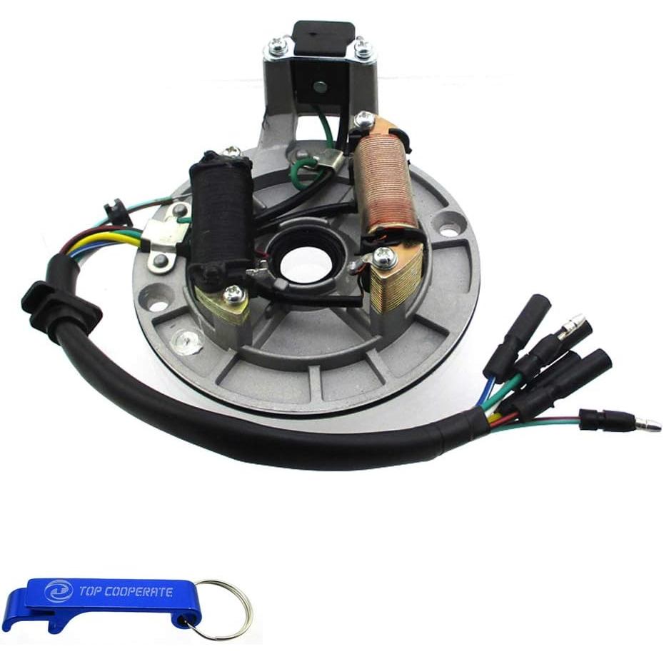 Estator Magneto TC-Motor para Motor de Pit Chinês 50cc 70cc 90cc 110cc 125cc Motor Horizontal 4 Tempos Partida a Pedal T