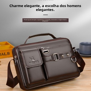 [Frete Grátis] Bolsa Transversal Masculina para Escritório, Passeios, Negócios, Bolsa de Ombro, Bolsa de Mão Masculina d em Oferta na Shopee