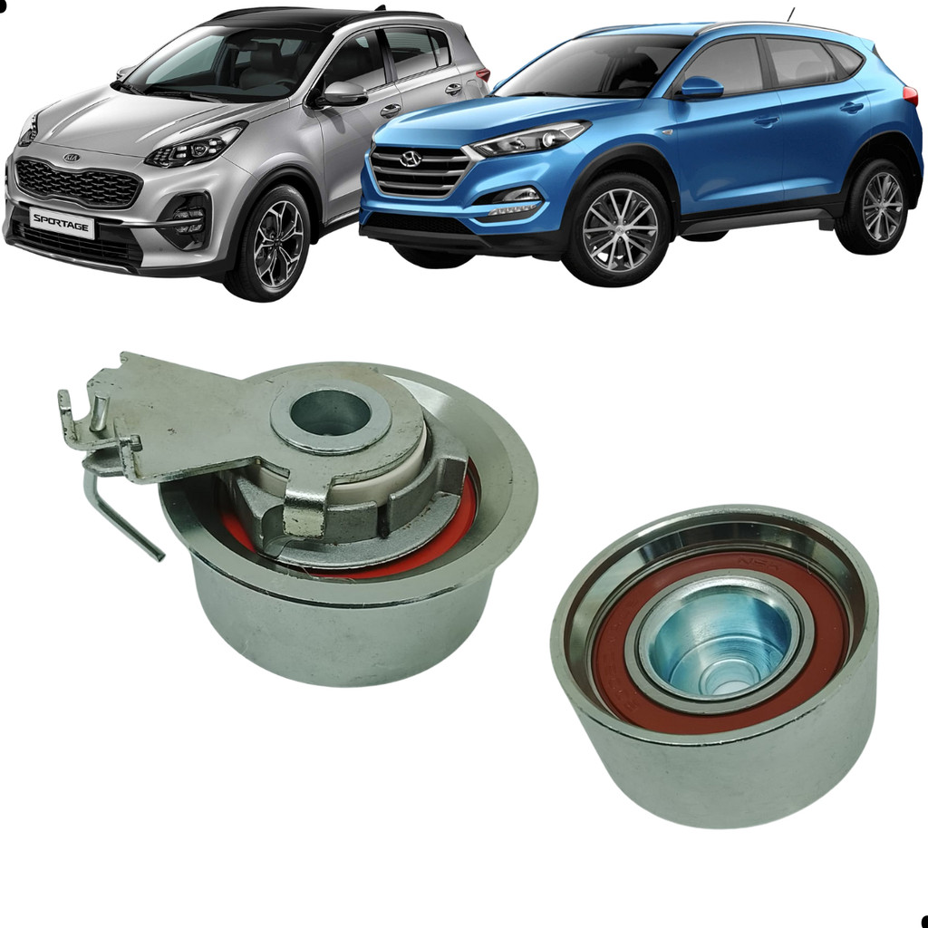 Kit Polia+tensor Correia Dentada Tucson I30/sportage 2.0 16v
