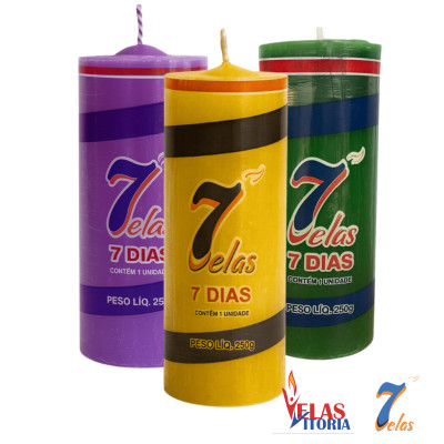VELA DE 7 DIAS  250 GR - Parafina pura