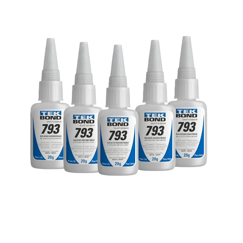 Kit 3/5/12 Cola Instantânea 793 20g Tek Bond Artesanato Acrigel Unha Postiça (S16)