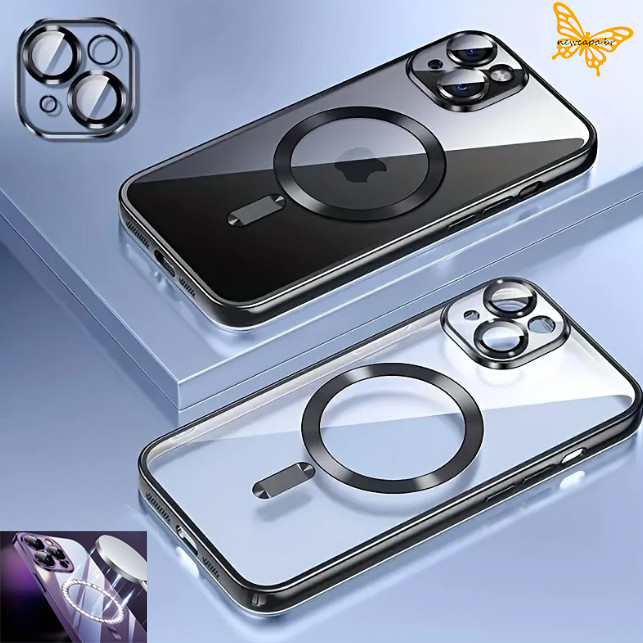 Capinha Magnética Para iPhone 15 13 12 11 8 7 XR SE Plus 2020 2022
 Capa De Celular Com Película Câmera CDDD 7600