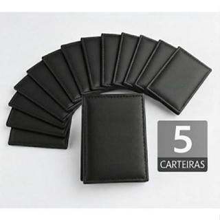 Kit Carteiras Mini Slim Porta Cartão Pequena Compacta Sintentico Presente Ou Revenda Kit De 5/10/20 em Oferta na Shopee