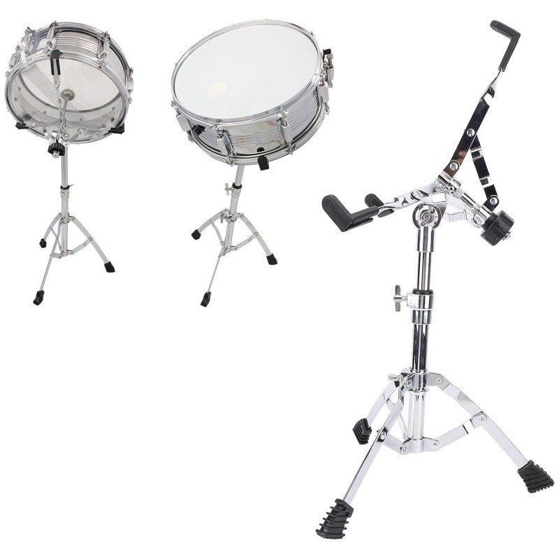 Suporte Estante Reforçada Para Caixa De Bateria New Cromada Baterista Premium