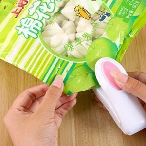 Mini Máquina Portátil Seladora Plástico Para Cozinha Sela Rapidamente Suas Embalagens Plásticas em Oferta na Shopee