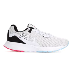 Tênis Fila Ride 2 Branco Preto e Rosa Feminino Treino