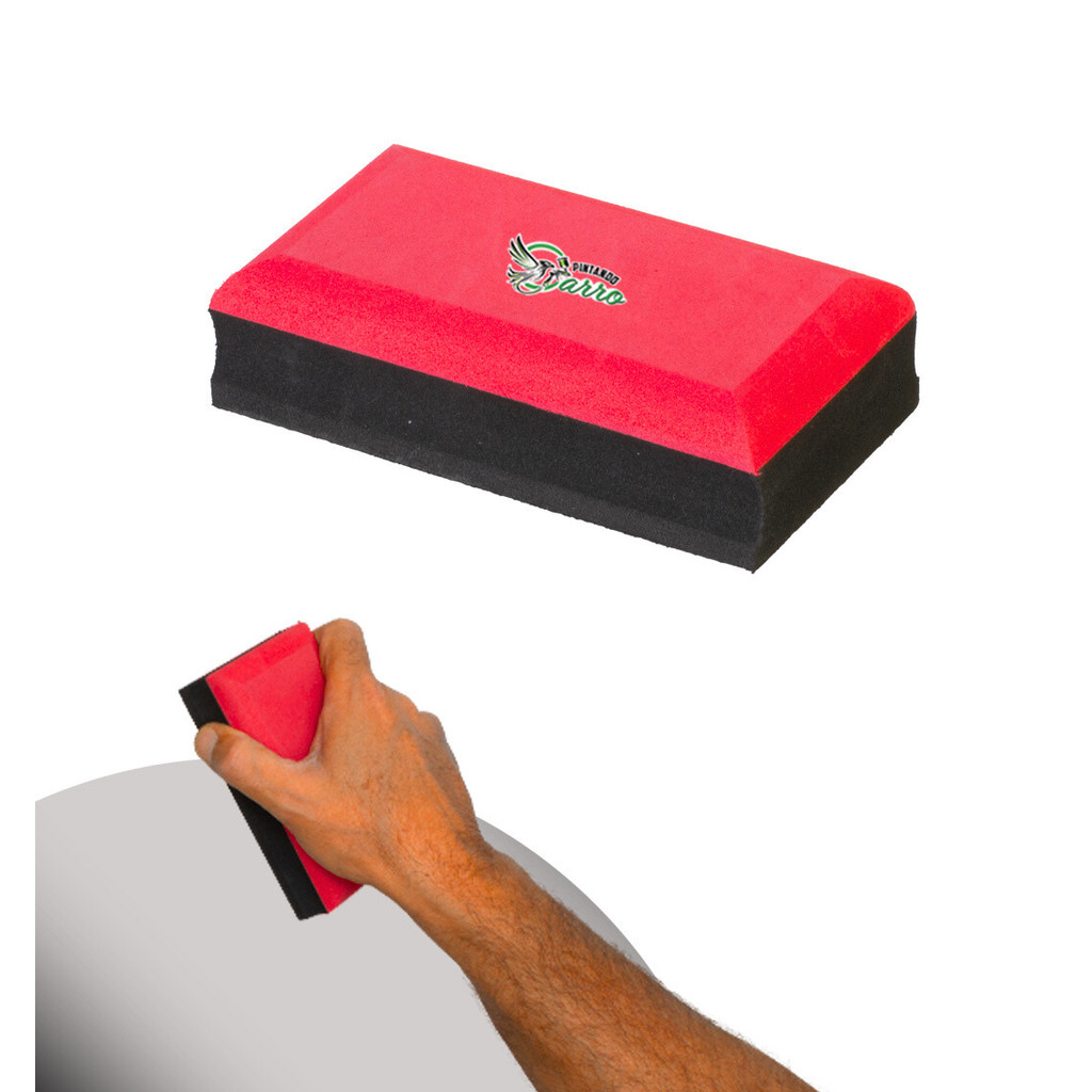 Taco Original 7 x 13 cm Lixador Manual Pintando Carro EVA Apoio Lixa Pintura Automotivo Funilaria em Oferta na Shopee