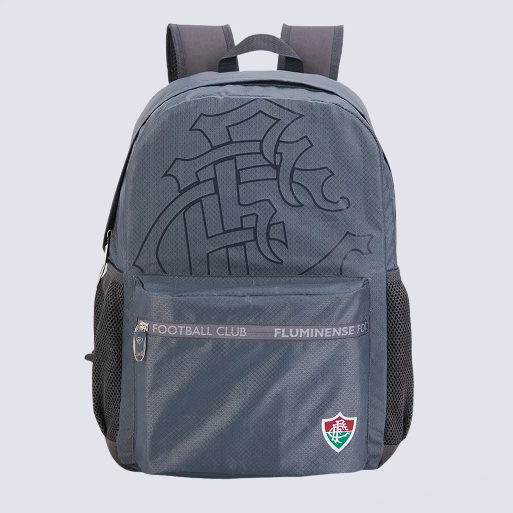 Mochila Fluminense Esportiva Cinza e Preta em Oferta na Shopee
