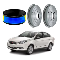 Tambor Freio Traseiro Grand Siena 1.6 Com Abs 2017 A 2020