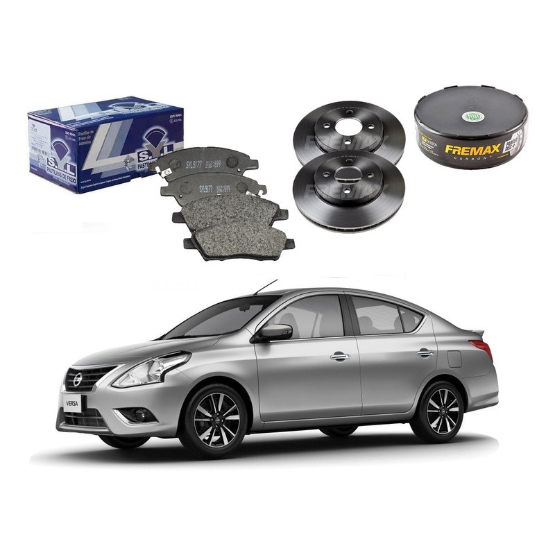 Kit Disco Pastilha Freio Dianteiro Versa 1.0 1.6 2015 A 2019