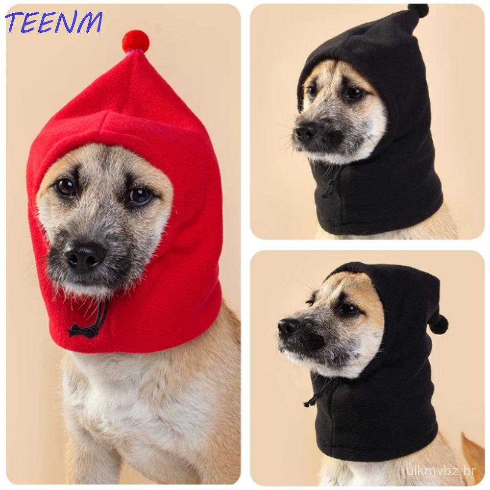 Protetores De Orelha De Cachorro TEENM , Capas De Orelhas De Animais De Estimação De Lã De Cor Sólida , Chapéu De Malha