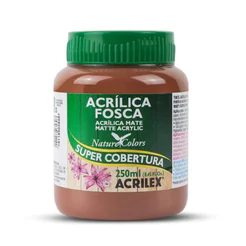 Tinta acrílica fosca Marrom 250ml 531 Acrilex
